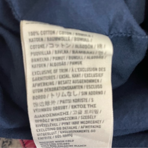 Hollister Skirt SZ S Navy Blue Summer Floral Mini Boho Cotton - Picture 8 of 15